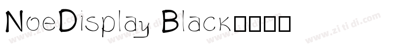 NoeDisplay Black字体转换